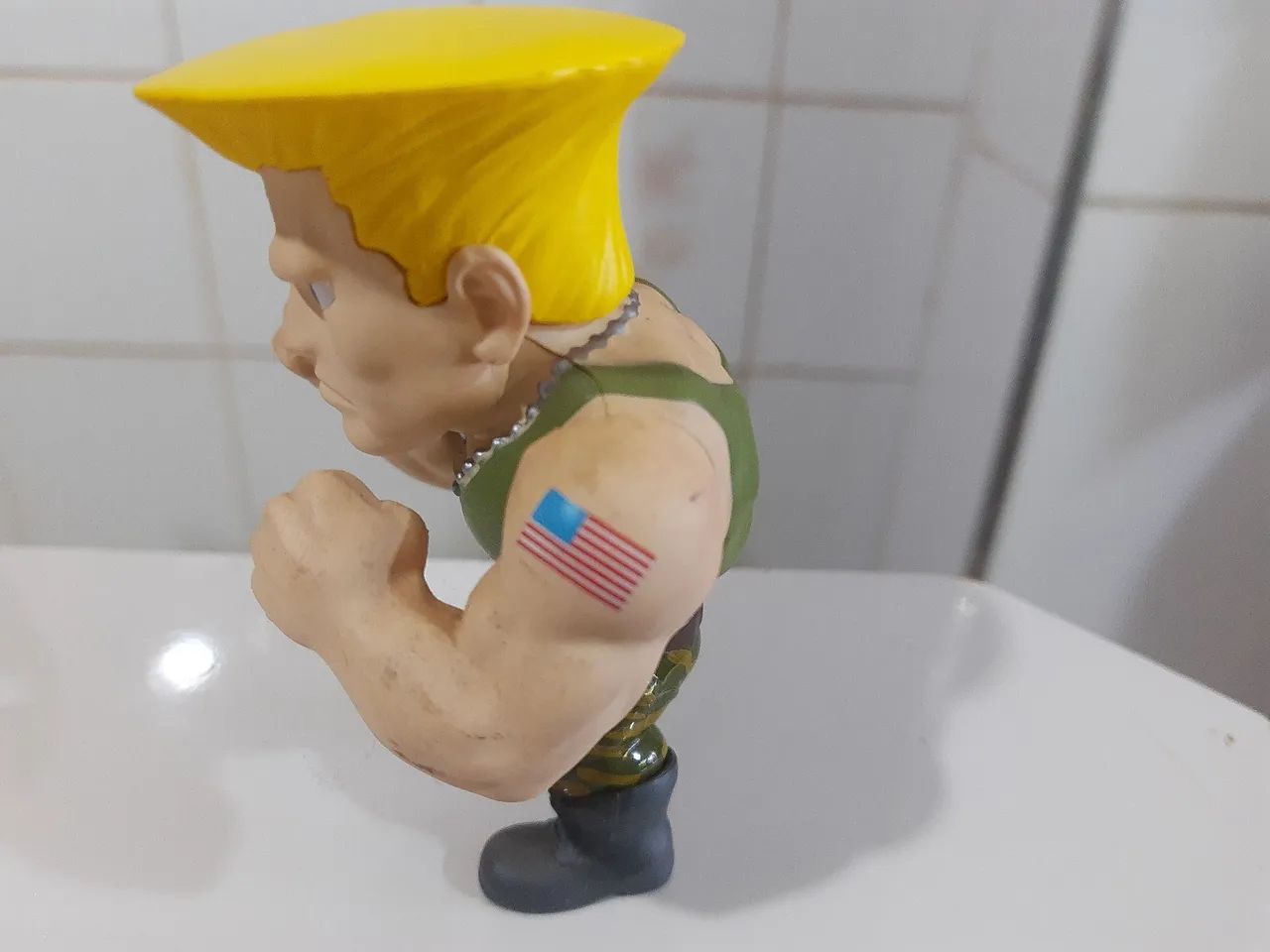 Miniatura street fighter Guile metal - Foto 2