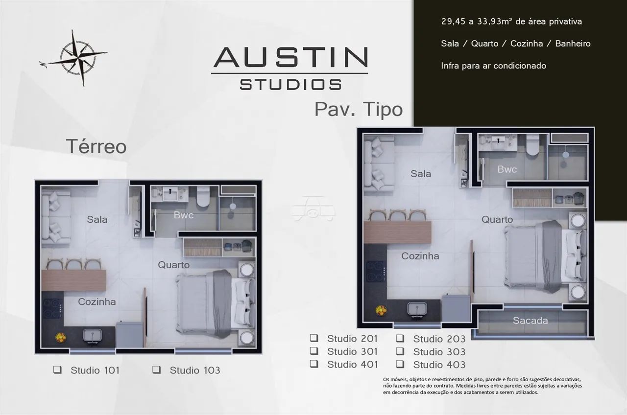 Vendas Studio Curitiba PR - Foto 4