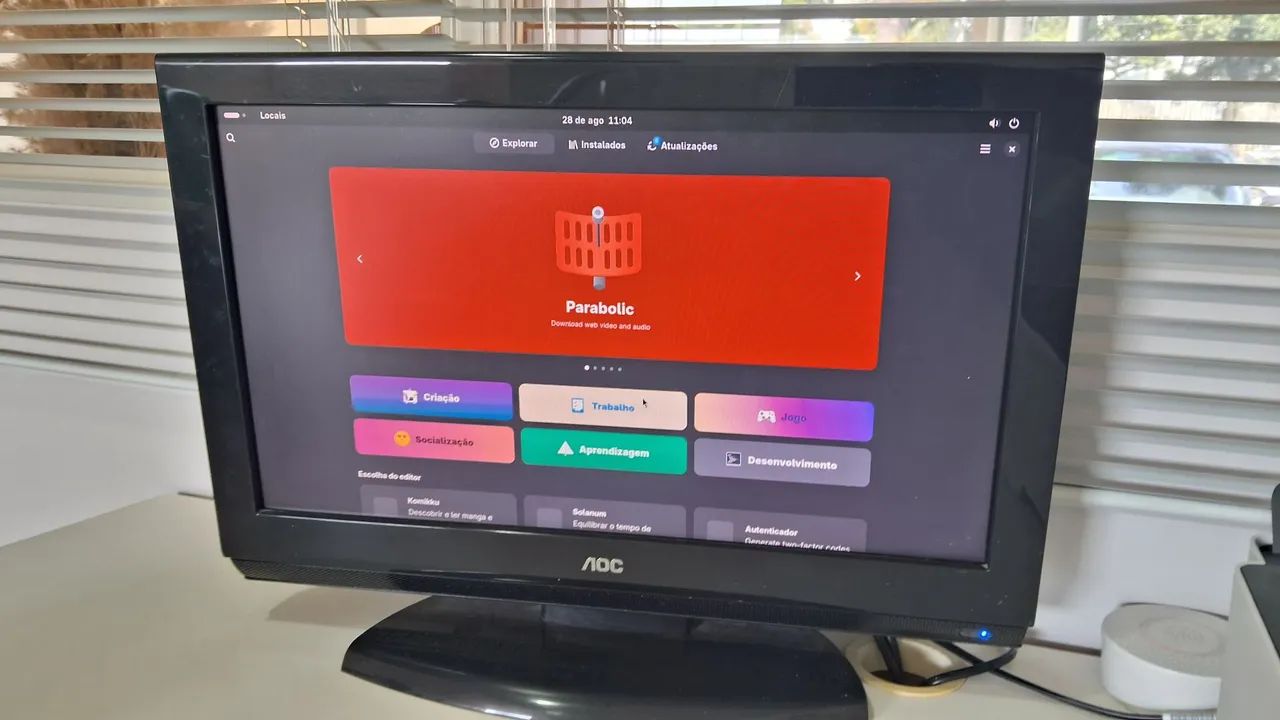 Monitor com TV AOC 19 polegadas 