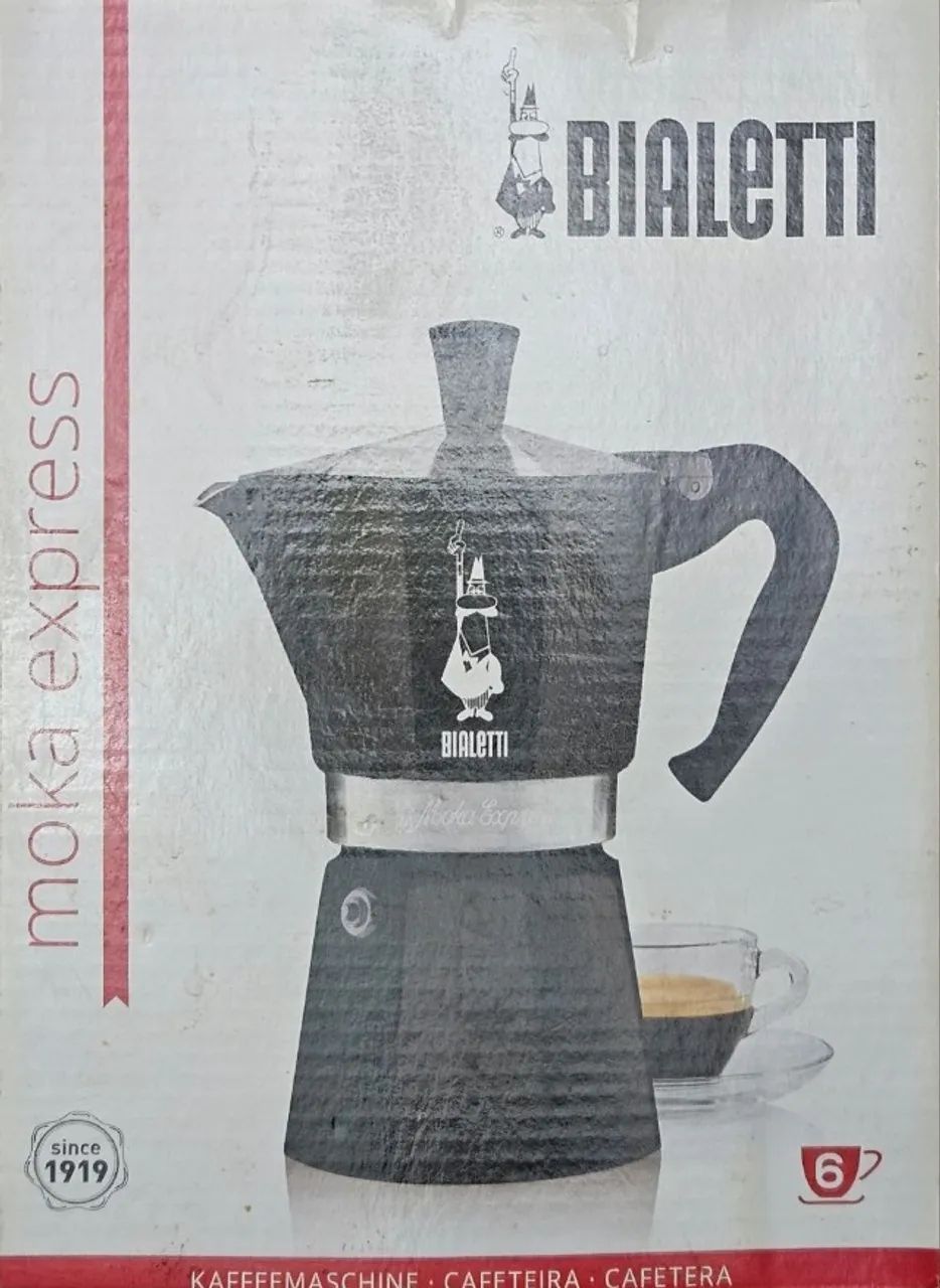 Bialetti Moka Express 6 xícaras preta - Foto 4