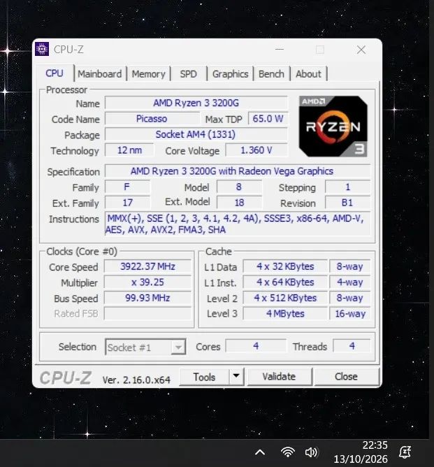 Processador Ryzen 3 3200G com Cooler e Caixa - Foto 3