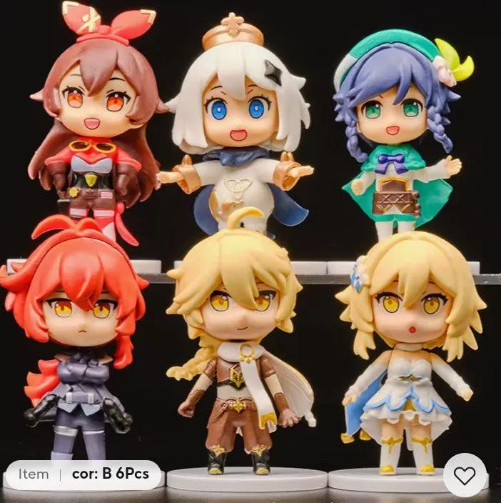 Figures Genshin Impact Aether Amber Paimon