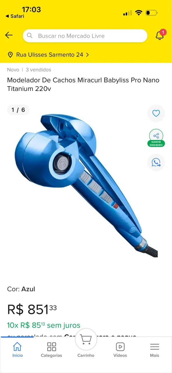 Babyliss Miracurl Original - Novo - Modelador de cachos - Beleza e