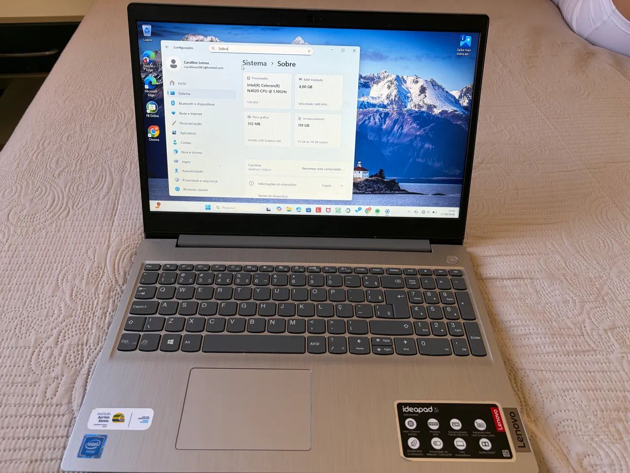 Nootbook Lenovo i3 - Foto 4