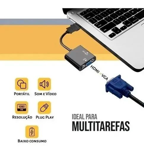 CONVERSOR HDMI PARA VGA - Foto 3
