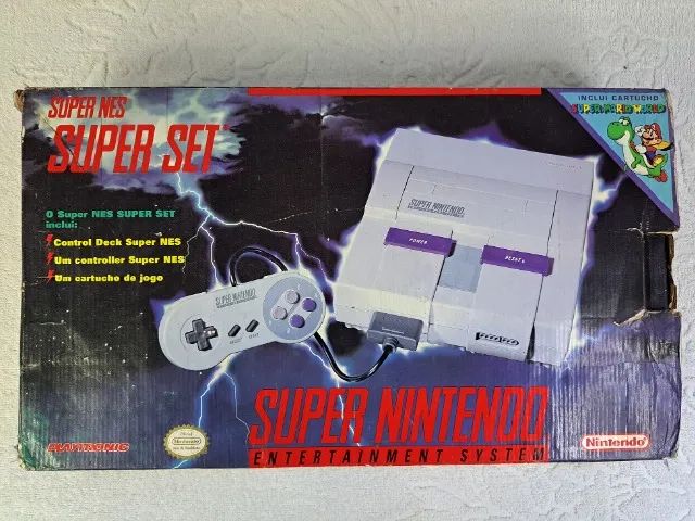 Console Super Nintendo Fat Playtronic com caixa e Super Mario World - Super Set - Foto 5