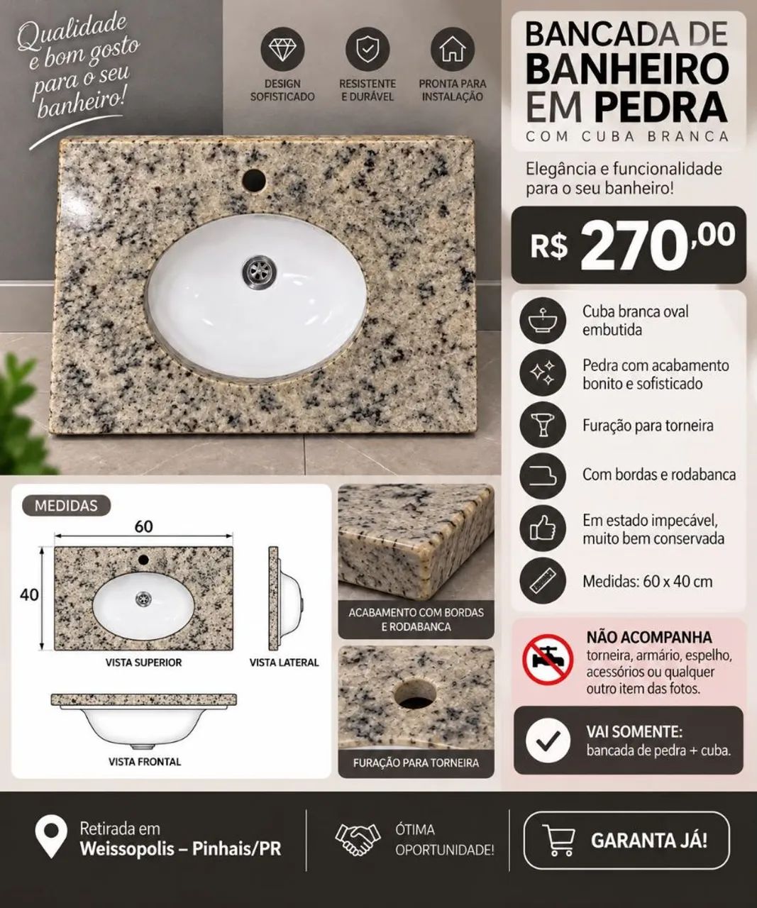 Cubas de pia