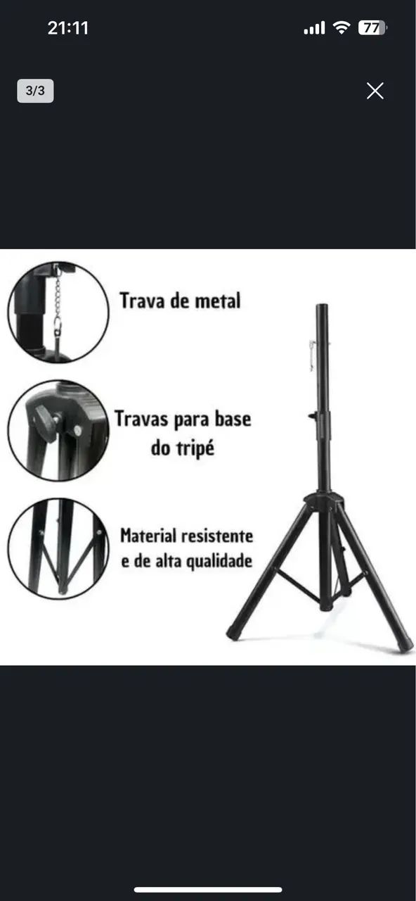 Pedestal para caixa de som com base para projetor de brinde promoção  - Foto 2