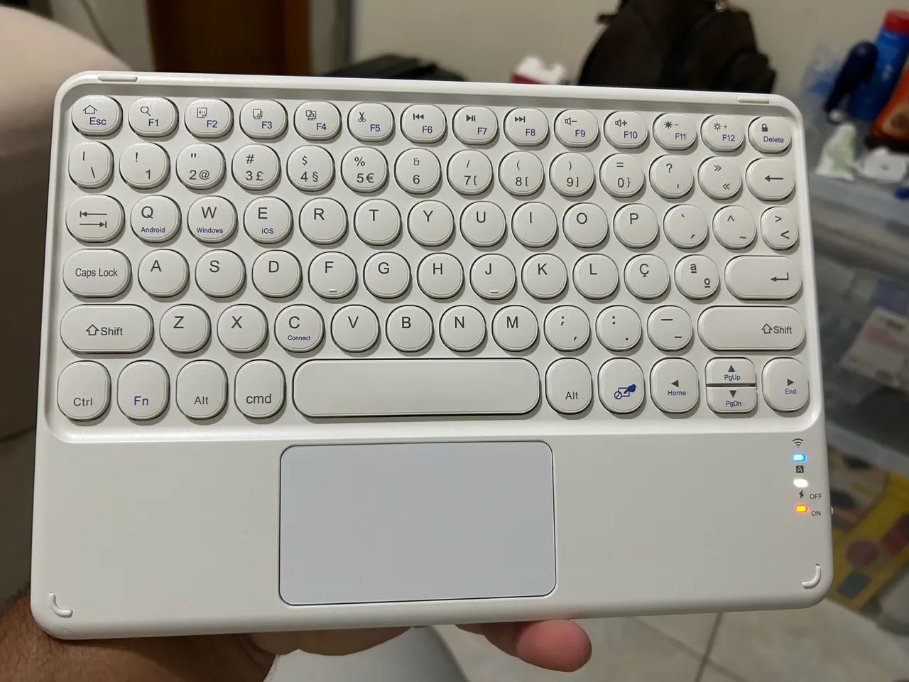 Teclado com touchpad semi novo - Foto 4