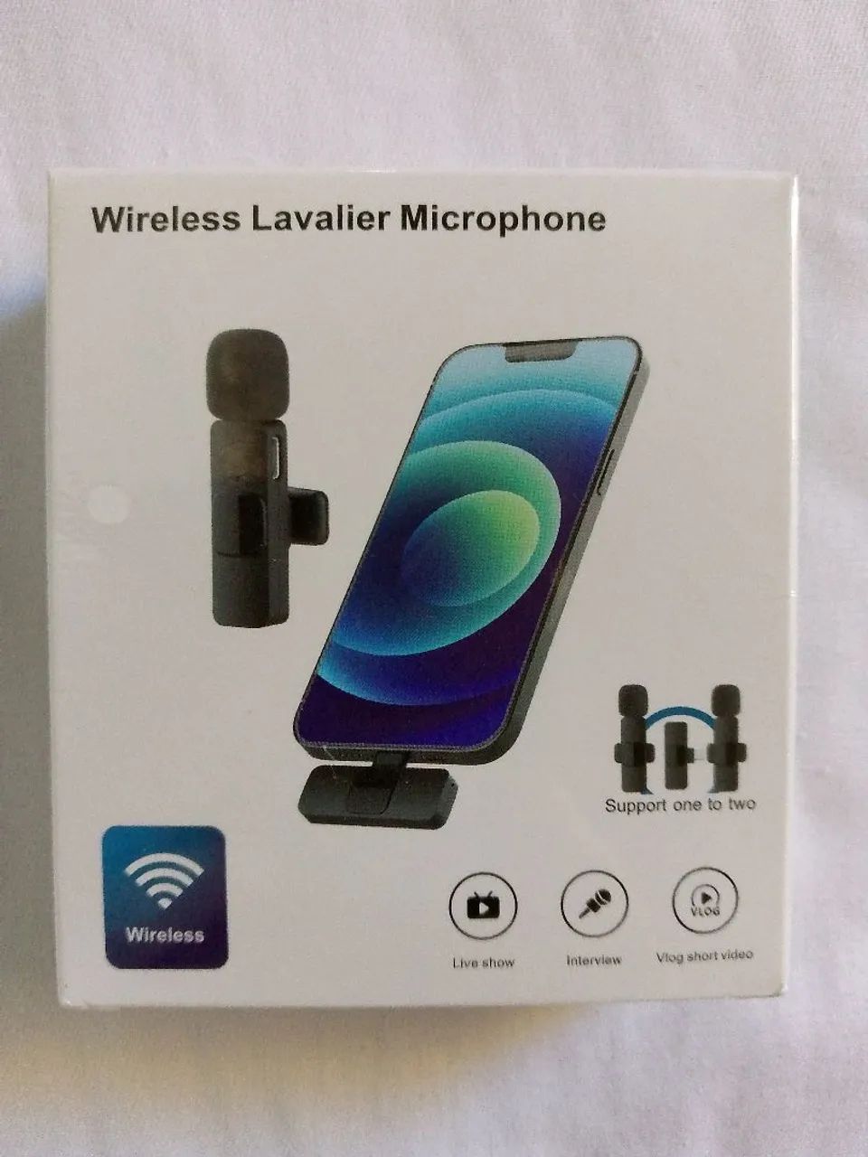 Microfone de lapela Duplo tipo C