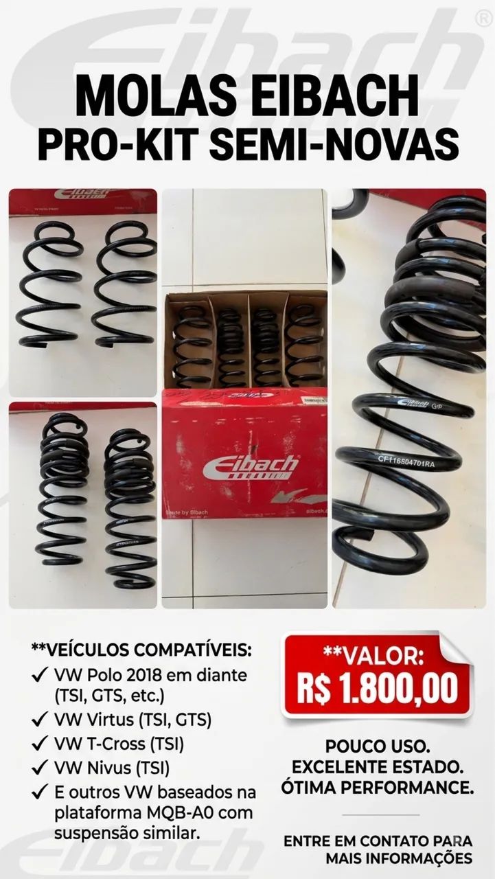 Molas Eibach Pro Kit - para VW