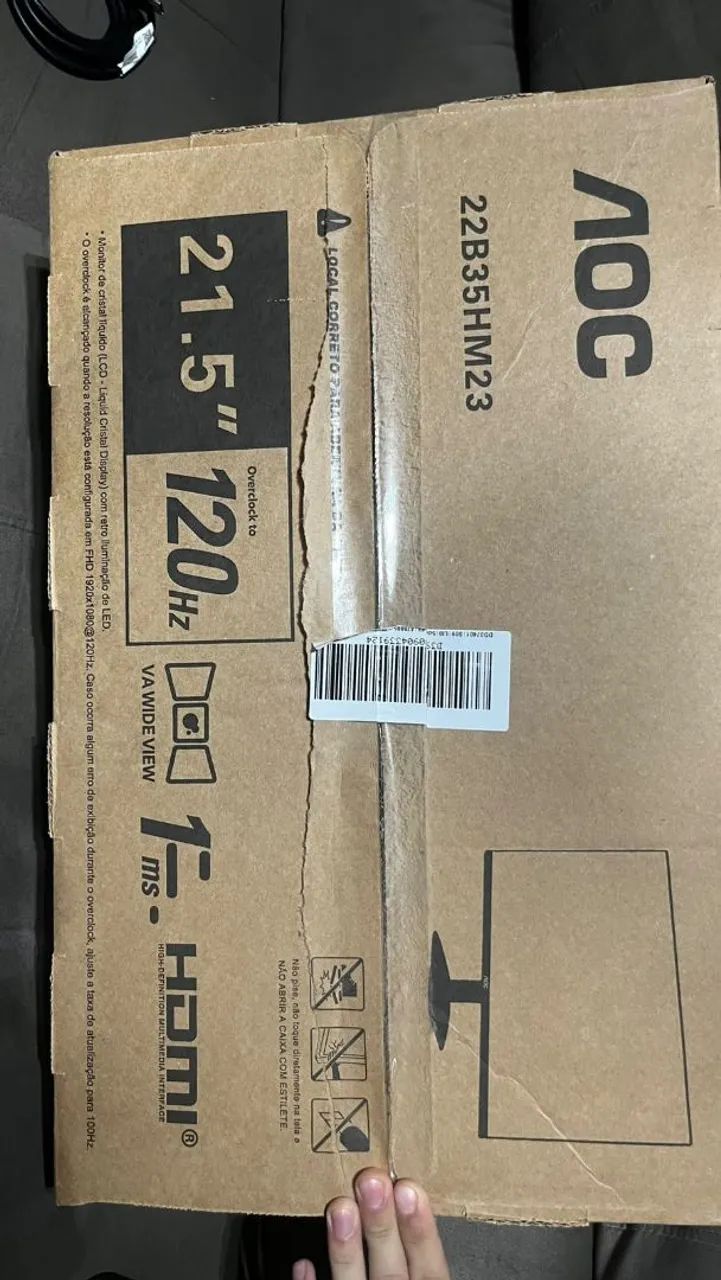 Monitor AOC 21,5 Full HD 120Hz 1ms - 22B35HM2 - Foto 4