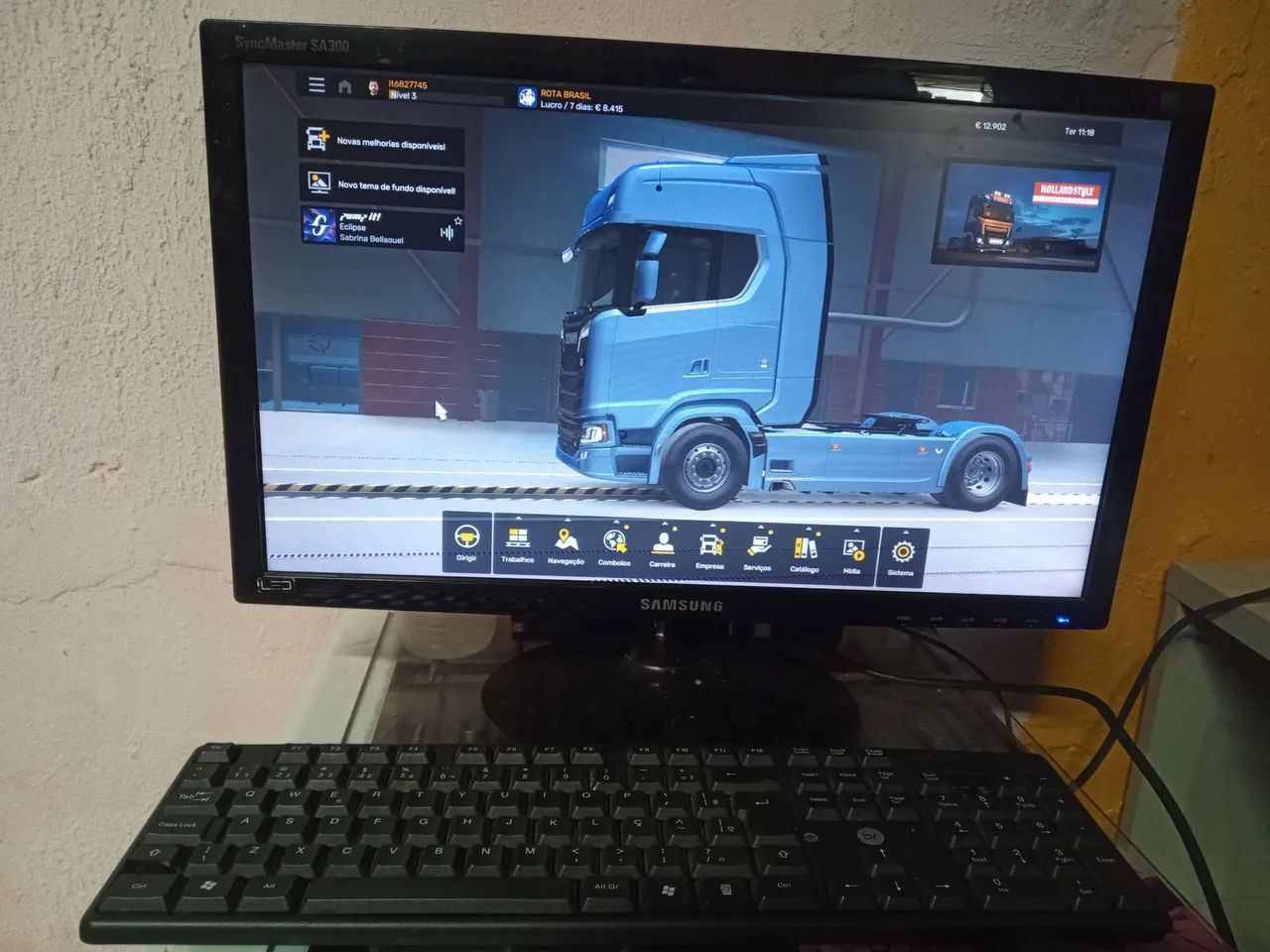 Monitor Samsung led 20 polegadas VGA DVI 