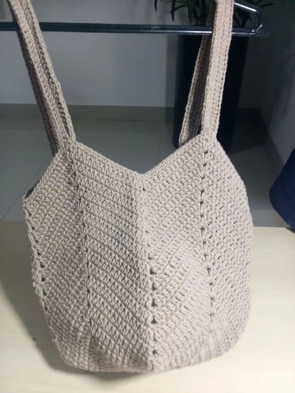 Bolsa ecobag de crochê feito a mão  - Foto 5