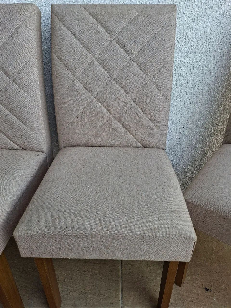 Conjunto de 6 cadeiras em linho