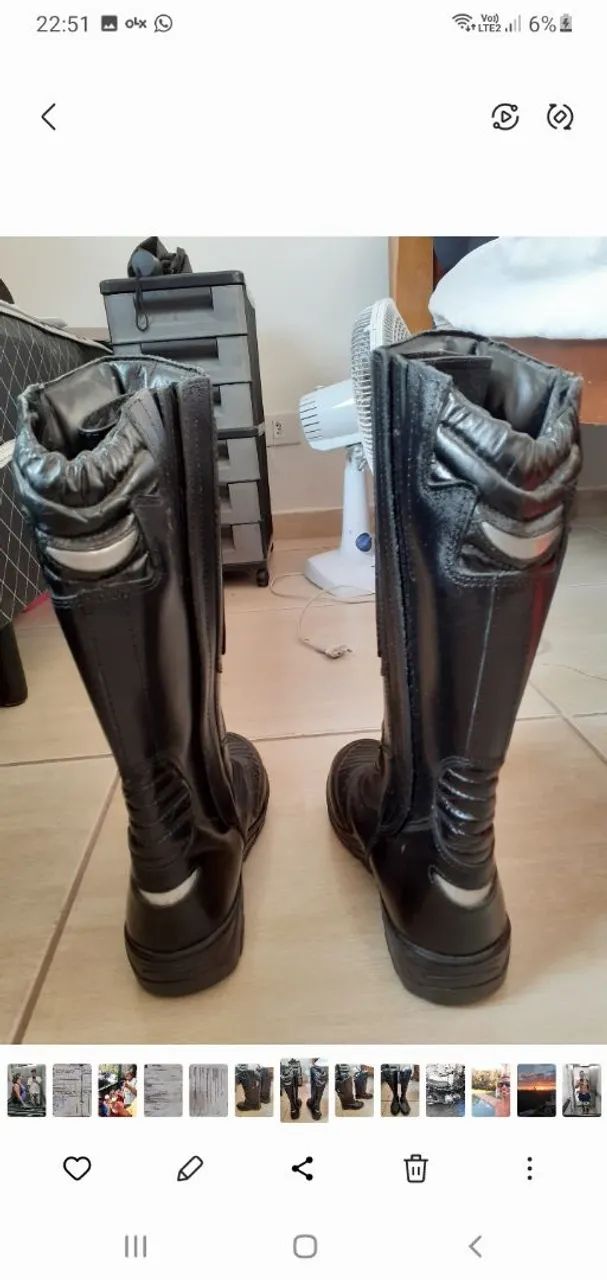 Bota bombeiro nova usado 1 vez - Foto 3
