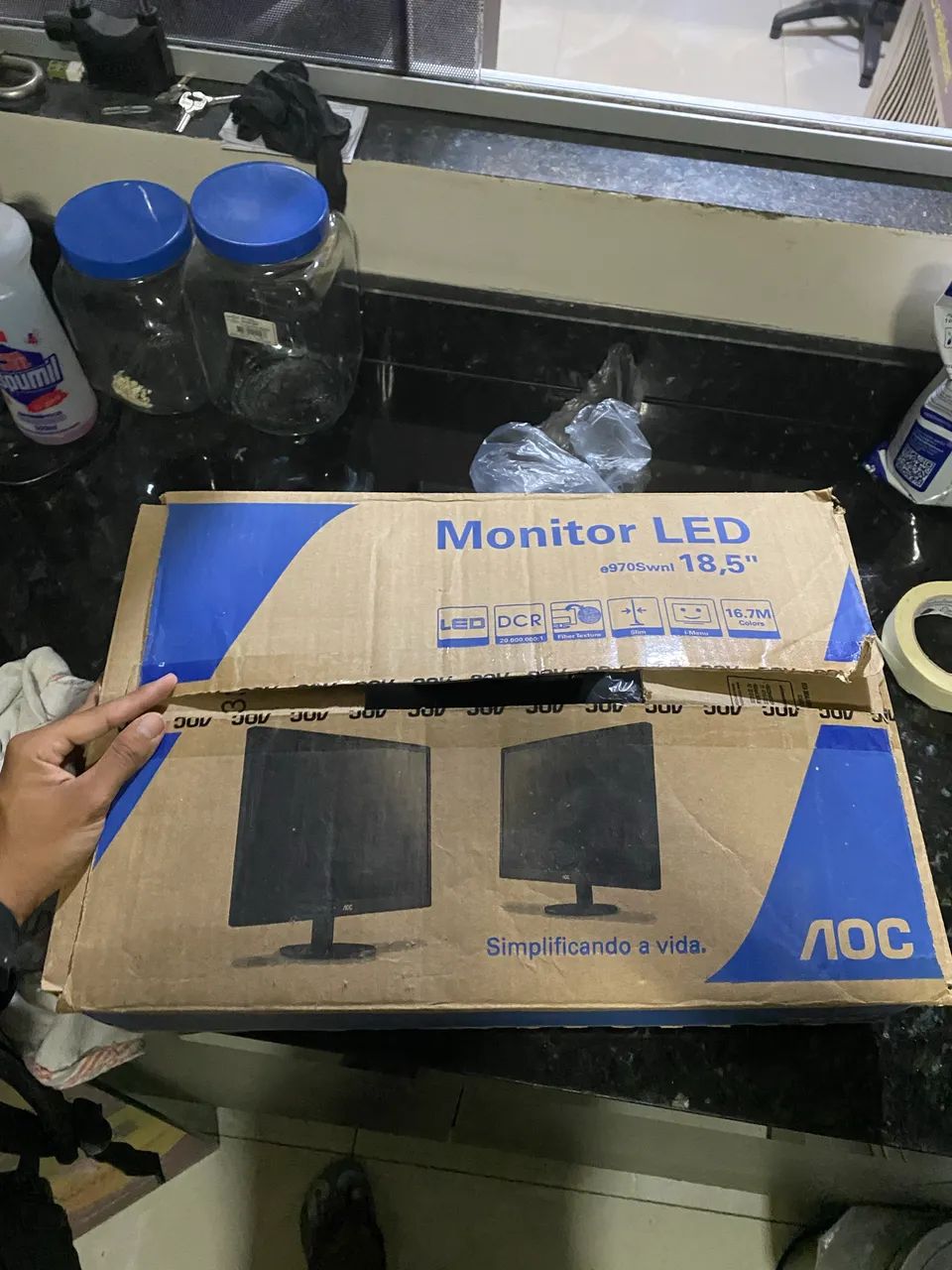 monitor led e970swnl 18,5" oac - Foto 2