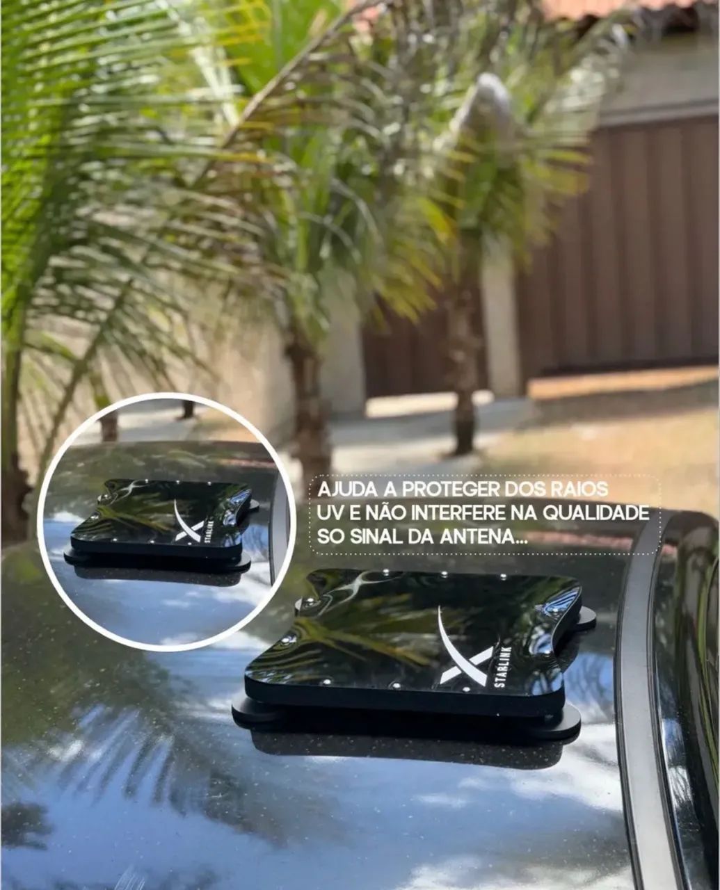 Case - Starlink Mini (preta e branca) - Foto 2