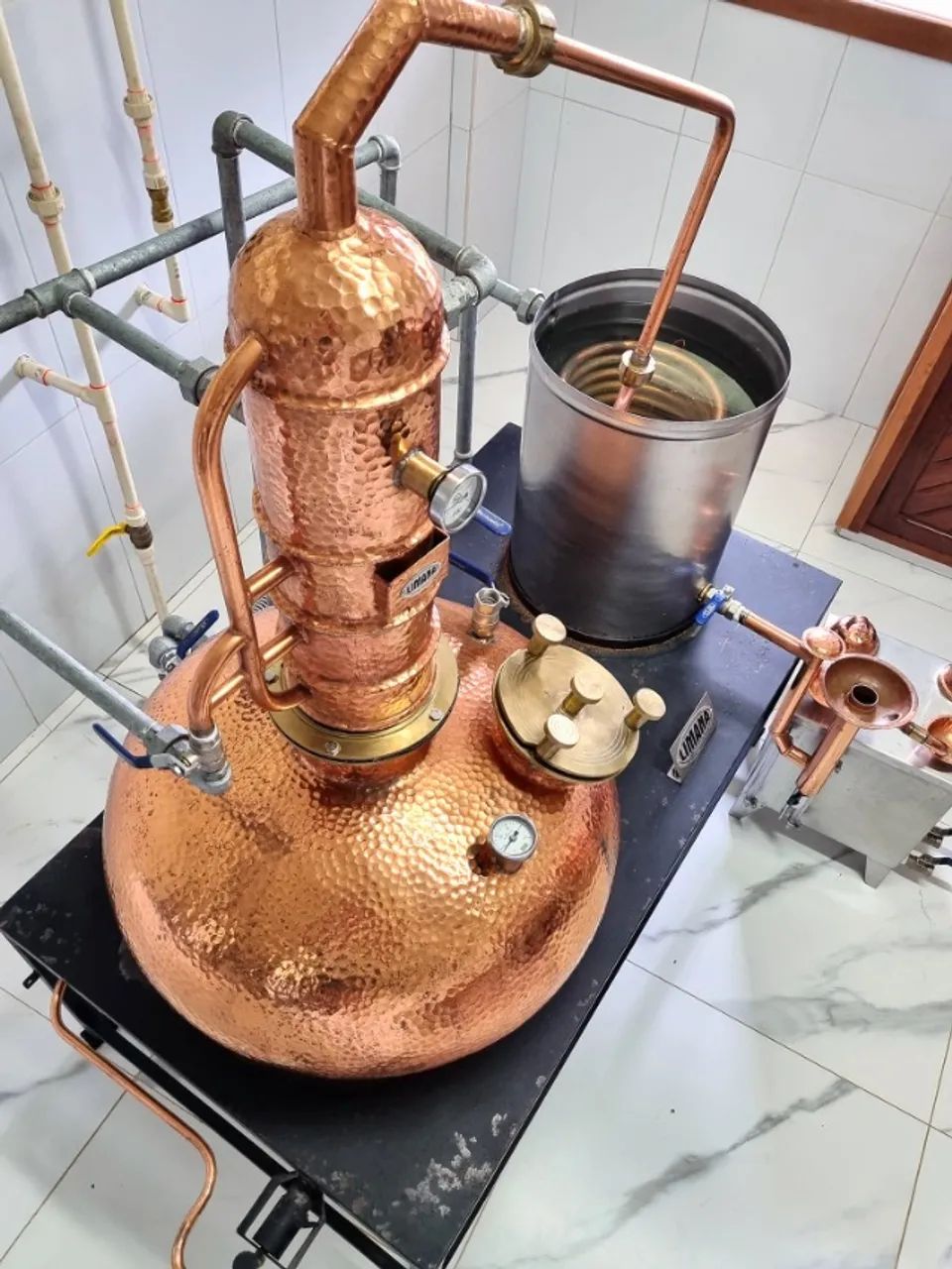 Alambique de Cobre Limana 50L Completo - Menos da Metade do Preço - Foto 3