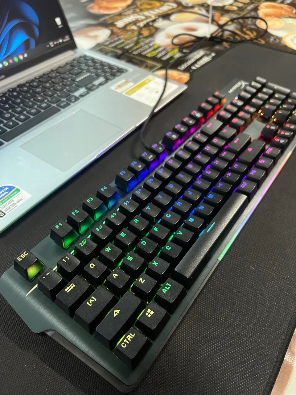 Teclado Mecânico Gamer HyperX Alloy FPS Pro RGB Original Switch Red - Foto 4