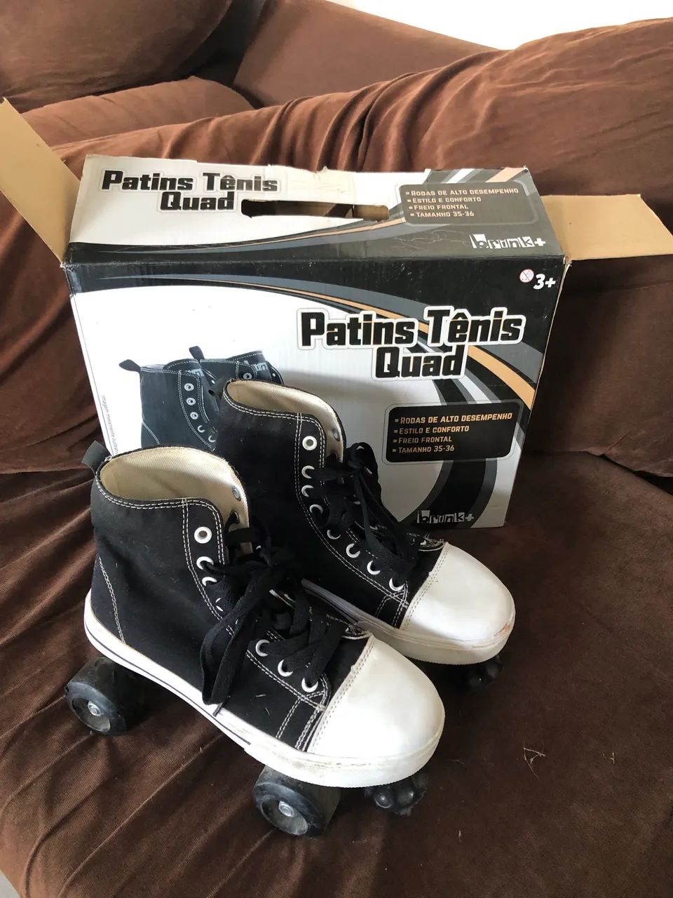 Patins Tênis Quad Unissex 35/36 - Foto 2