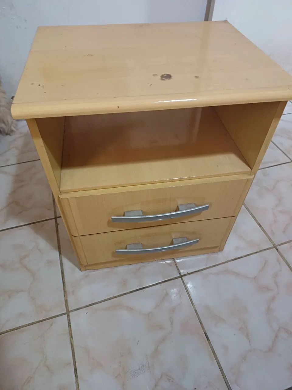 Vendo cama de casal com colchao e criado mudo - Foto 3