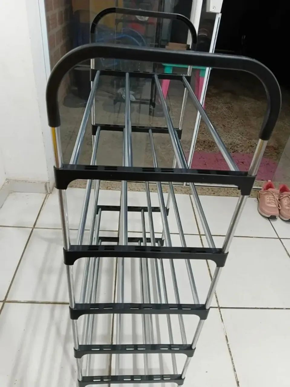 Kit 3 Sapateiras Aço Inox 