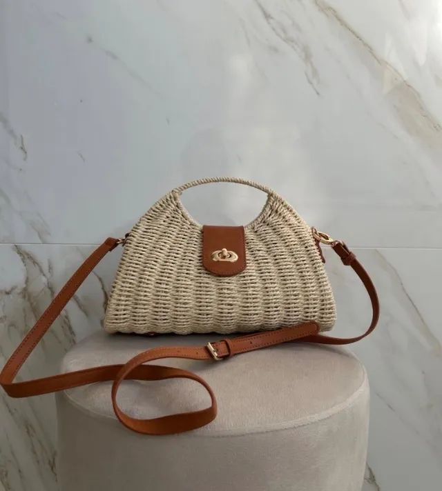 Bolsa Palha Meia lua