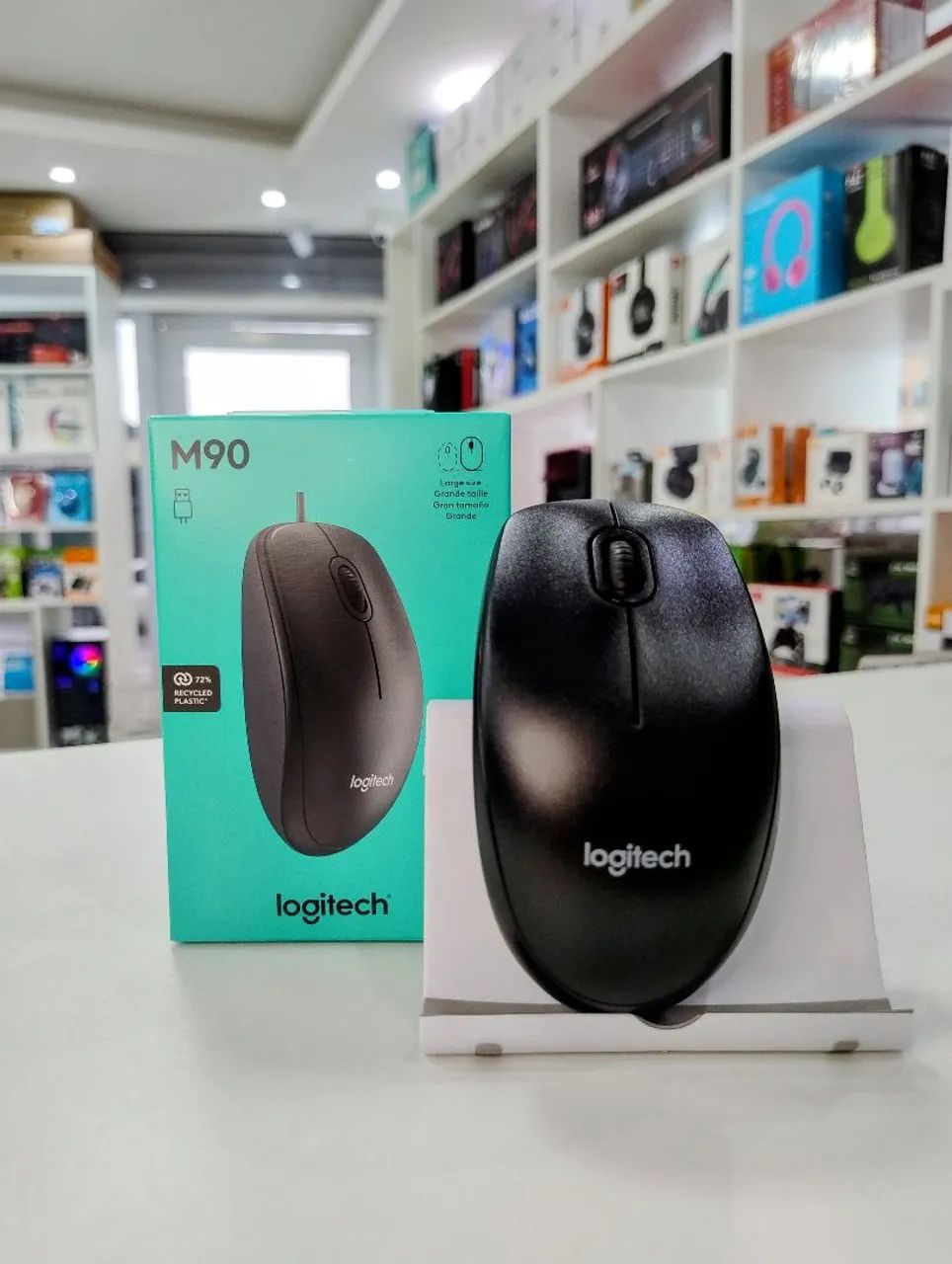 Mouse Com Fio Logitech M90 USB Plug And Play - Foto 3