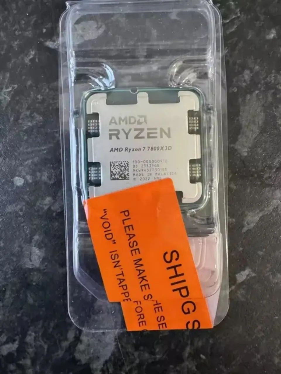 Processador AMD Ryzen 7 7800X3D AM5 (1 unidade)