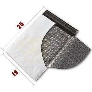 Envelope de segurança para correios com plástico bolha 25x19 80 unidades