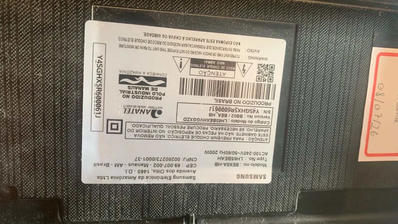 Peças tv Samsung 