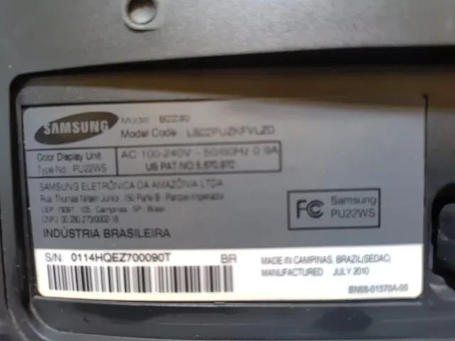 Monitor Wide Samsung 21.5 polegadas Full HD (1920x1080) bivolt, modelo B2230  - Foto 5