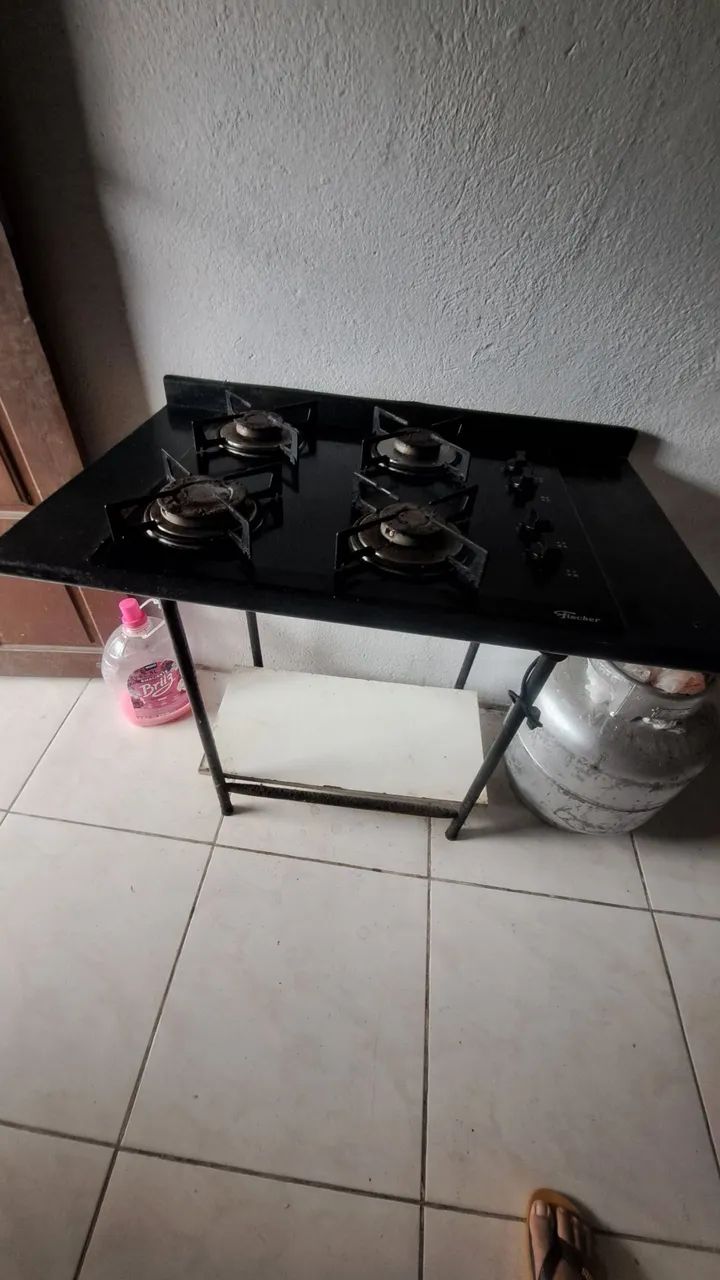 Fogão cooktop 4 bocas com base - Foto 2