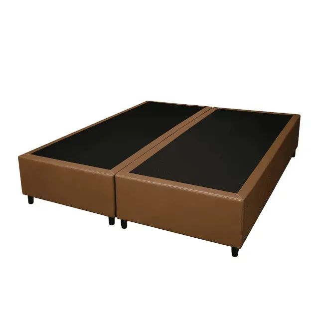 Cama Base Box Casal Corino Marrom Canela - Foto 2
