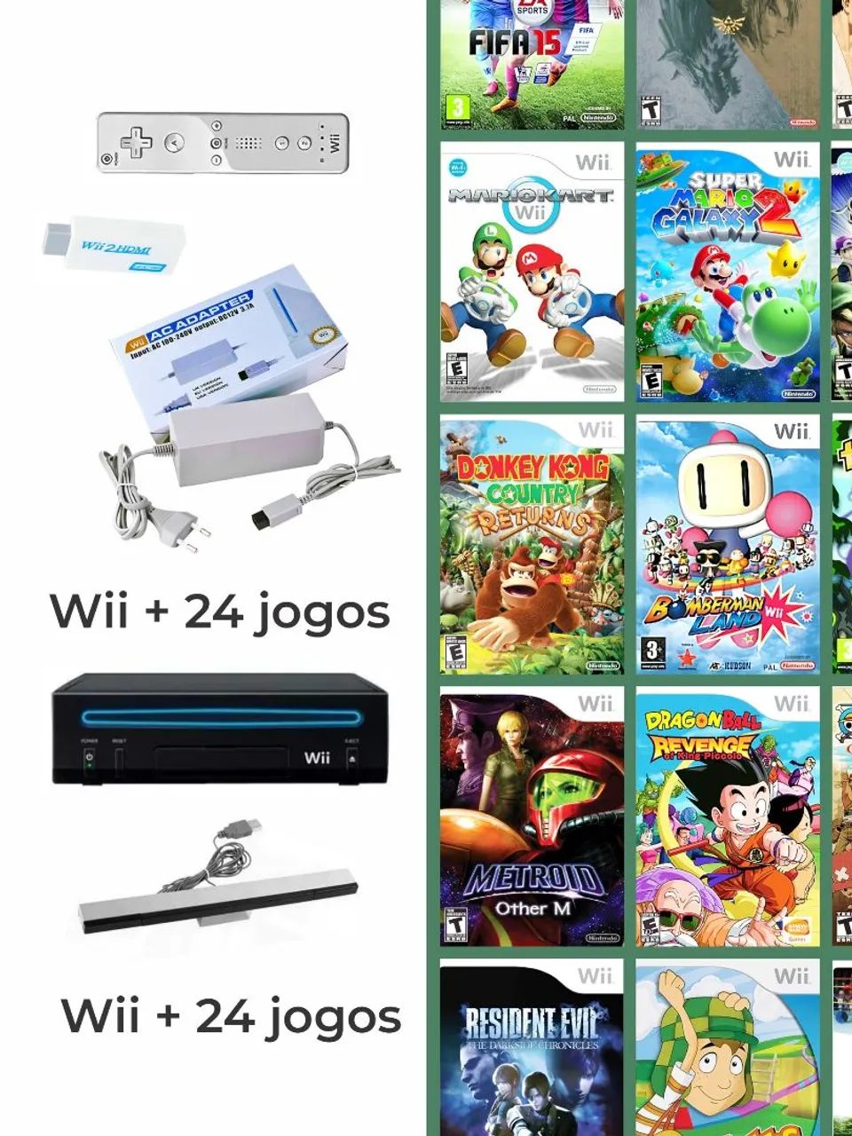 Wii 24 jogos - Foto 2