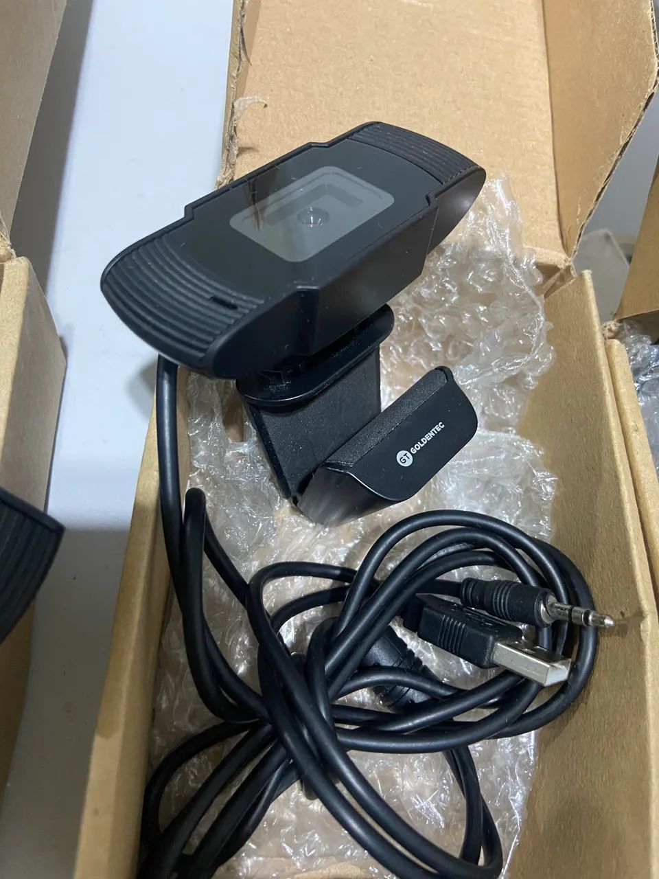 Webcam Goldentec Full HD 1080p 30fps com Microfone Integrado