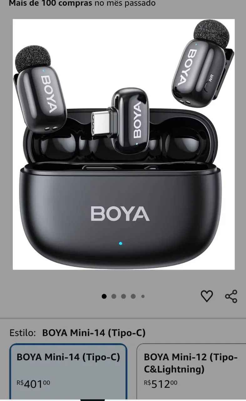 Microfone lapela BOYA - Foto 4