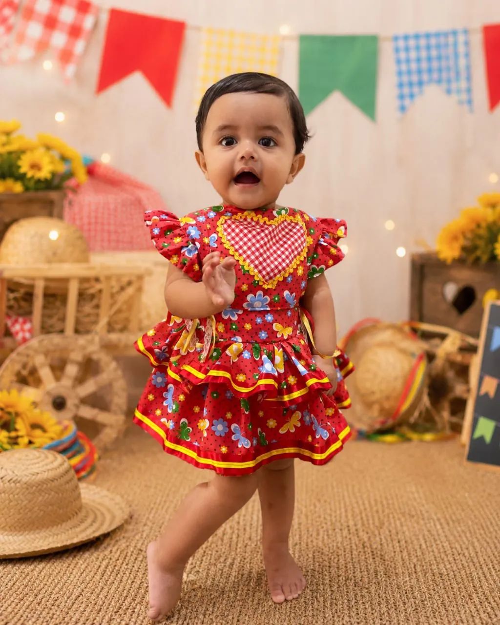 Vestido junino infantil