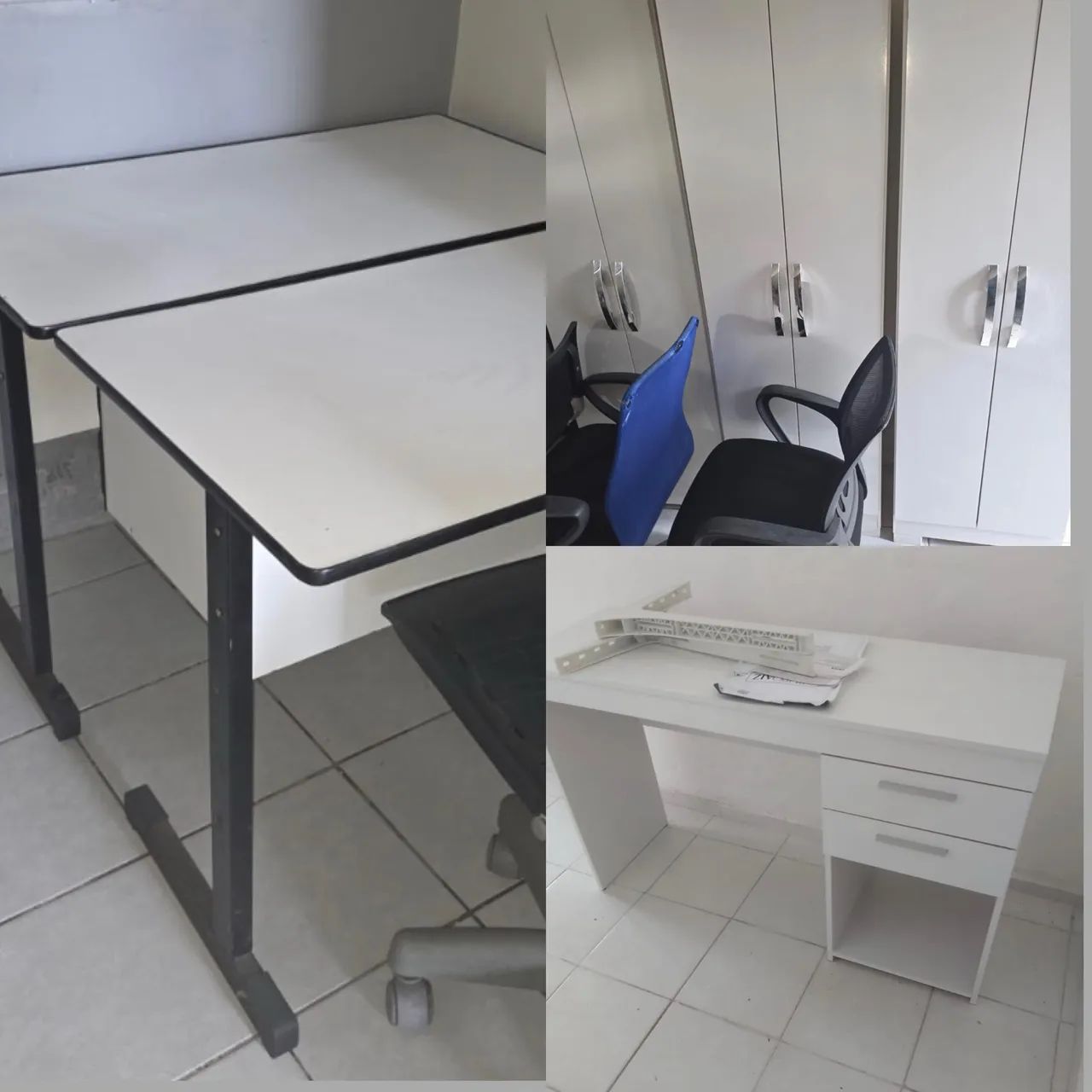 Fechei escritório vendendo móveis a baixo custo 
