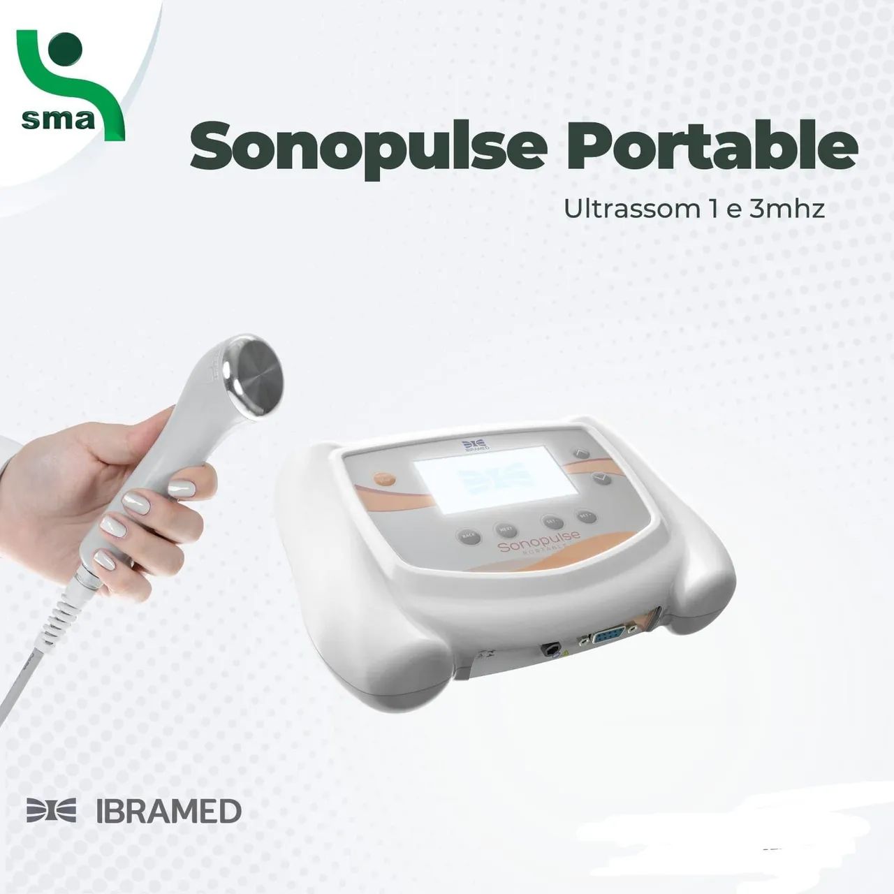 Sonopulse portátil ultrassom 1 e 3 mhz