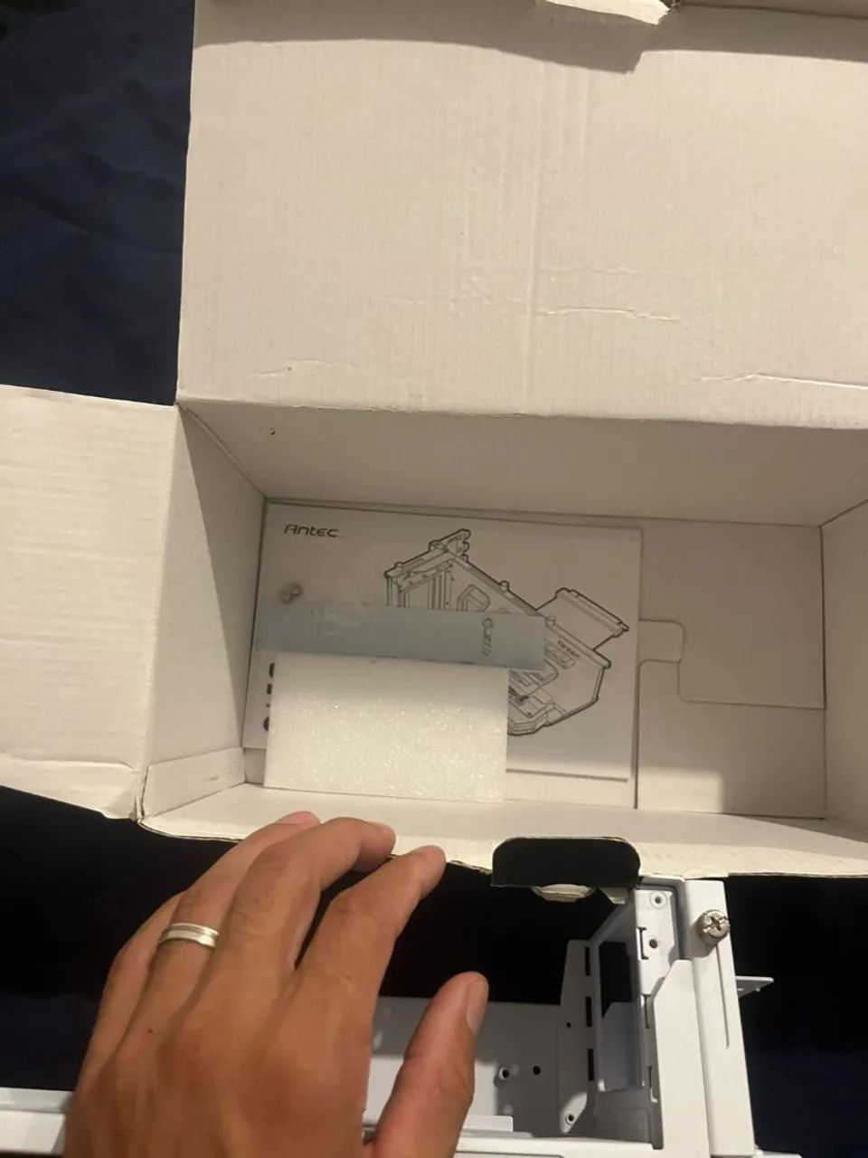 Kit Vertical Para Placa De Vídeo Ajustável 4.0 Antec Branco - Foto 5