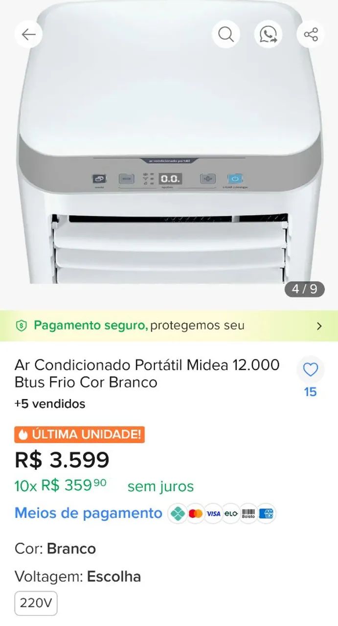 Ar condicionado Portátil. - Foto 5