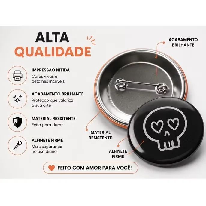 Bottons personalizados 3,8cm - Foto 2