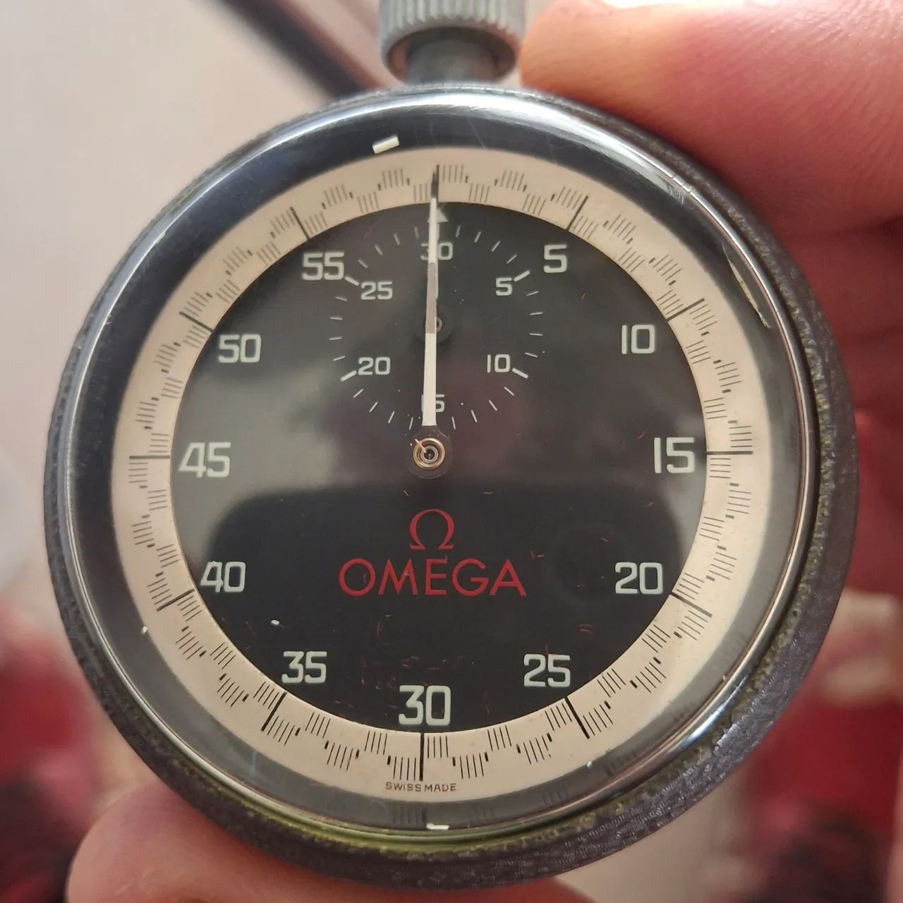 Raro conjunto - Cronógrafo Omega com suporte e caixa - Relógio - Cronógrafo  - Foto 2