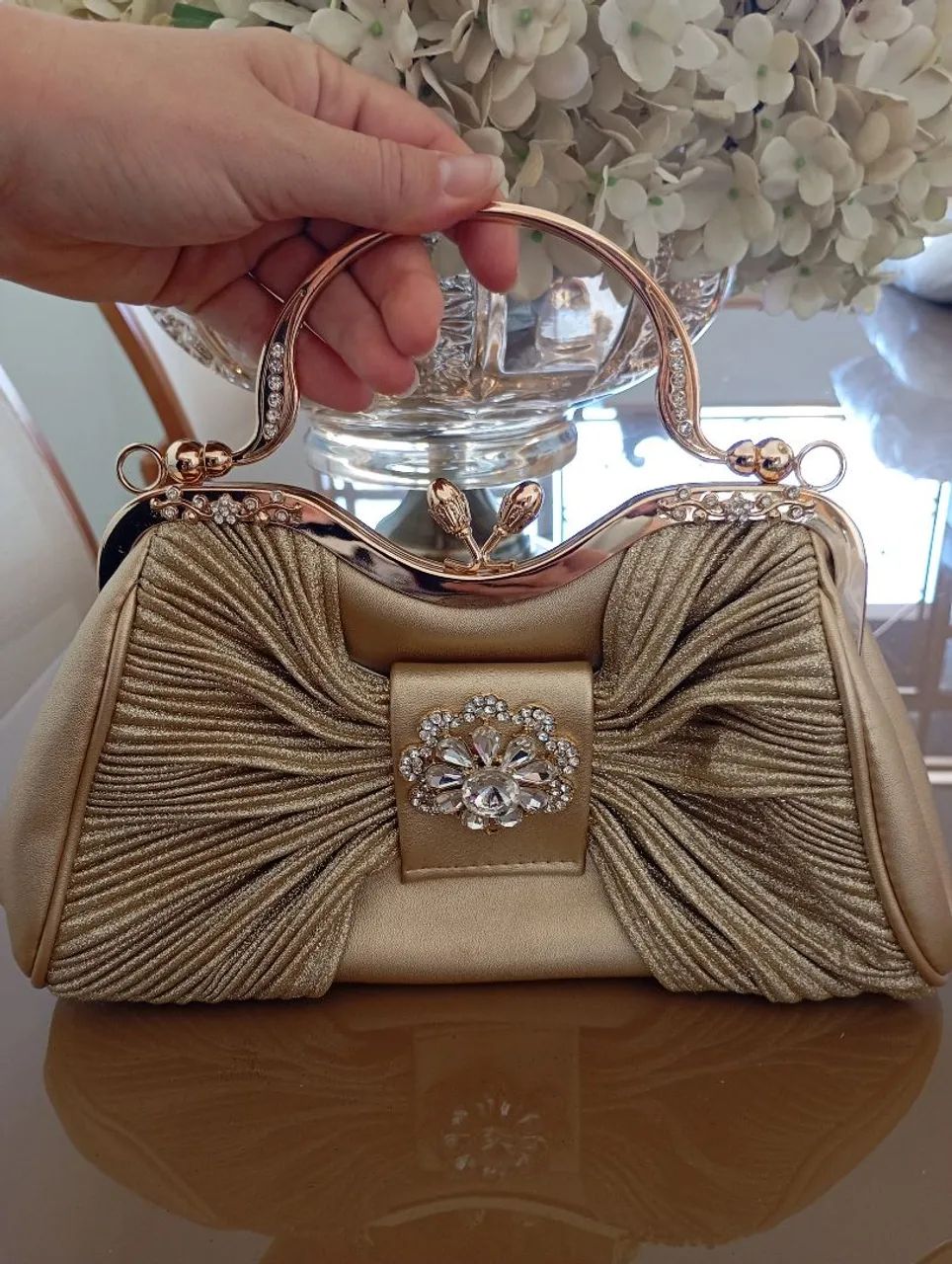 Bolsa Dourada de Festa - R$80,00