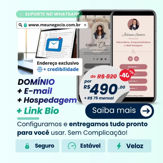Domínio, E-mail, Site, Google Meu Negócio e Google e Meta Ads - Foto 2