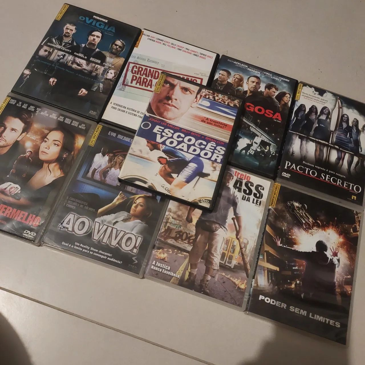 Lote 9 DVDs 55 reais ou 10 cada