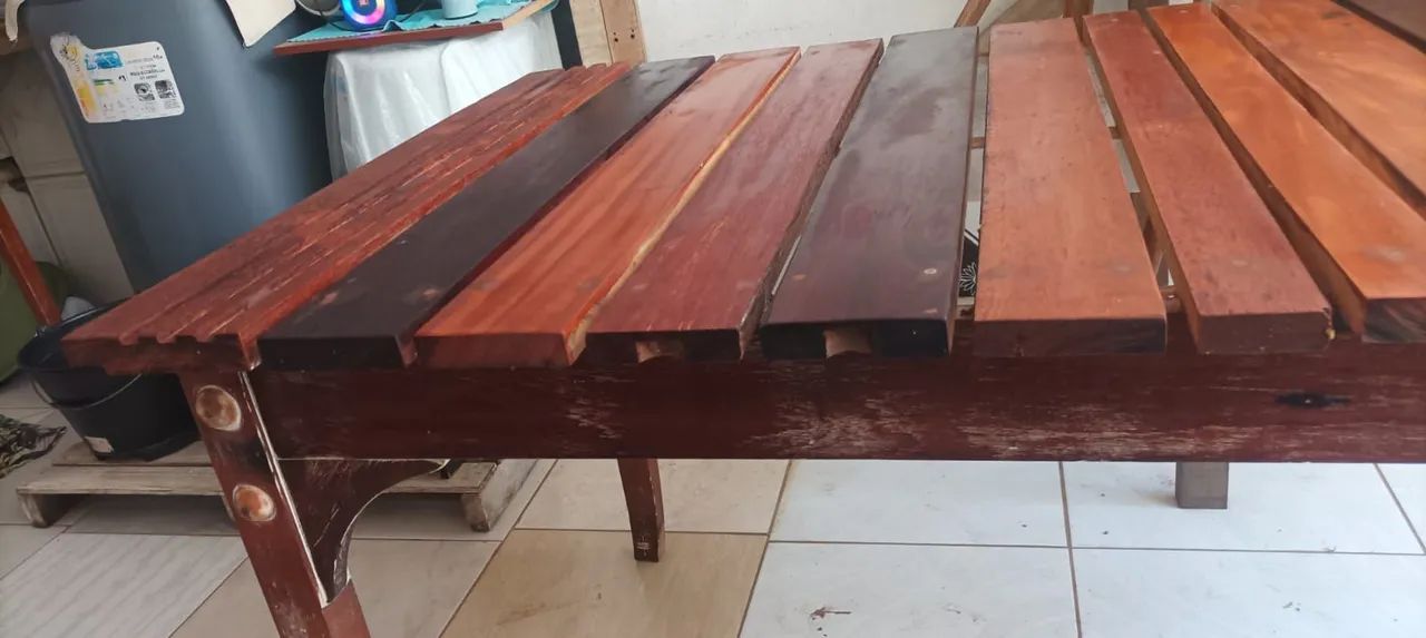Mesa de madeira de reaproveitamento  - Foto 2