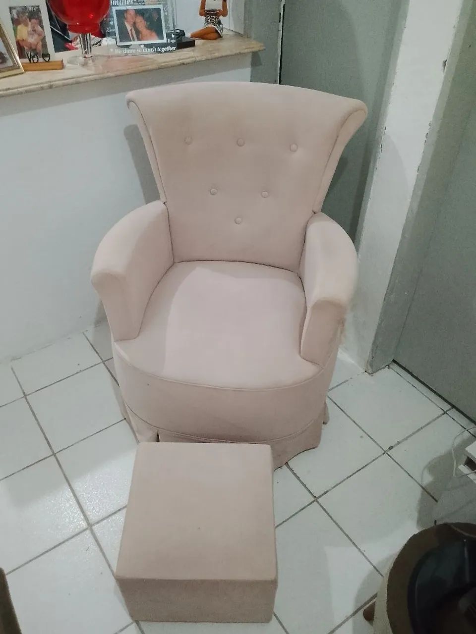 Poltrona de balanço com puff - Foto 2